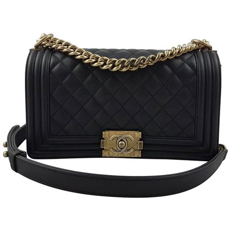 black chanel boy gold hardware|chanel handbags for boys.